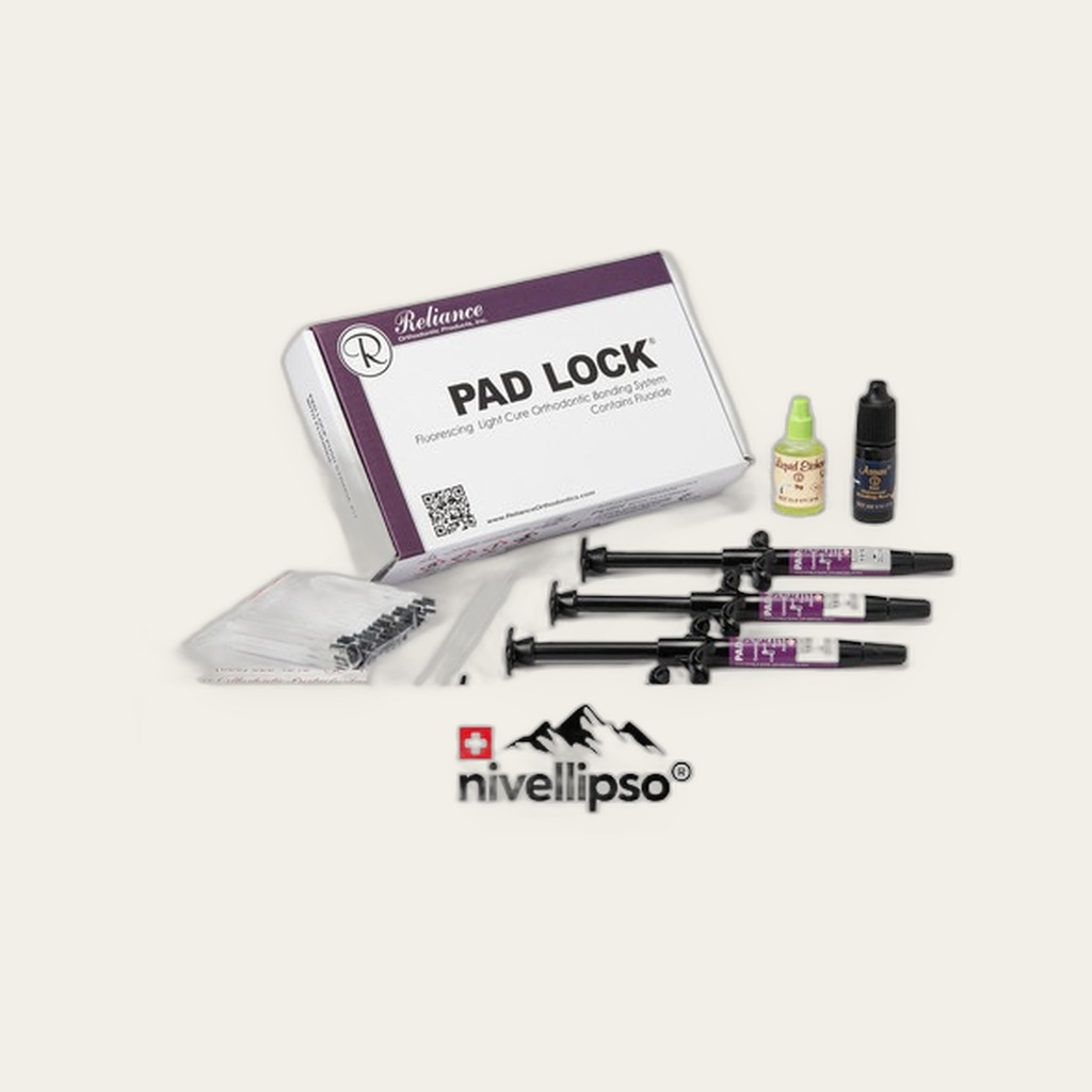 Pad Lock® kit — push syringes without fluoride, Assure sealant